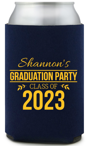Personalized I Wined A Lot Graduation Full Color Can Coolers