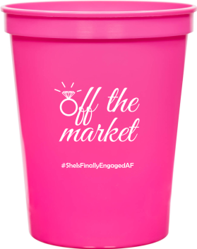 Personalized Off The Market Engagement Stadium Cups