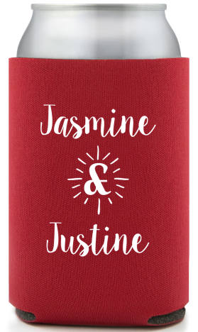 Personalized She Said Yes Engagement Full Color Can Coolers