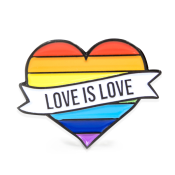 Love Is Love Pride Stock Lapel Pins