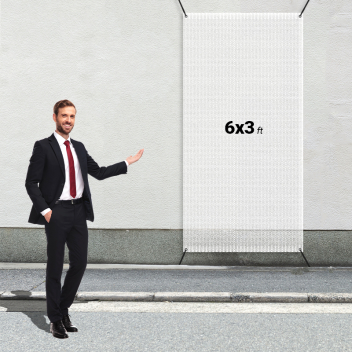 Custom 6&#039; x 3&#039; Mesh Banners