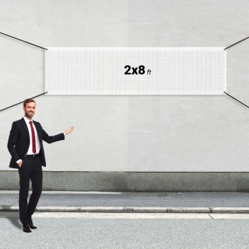 Custom 2&#039; x 8&#039; Mesh Banners