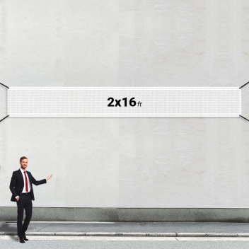 Custom 2&#039; x 16&#039; Mesh Banners