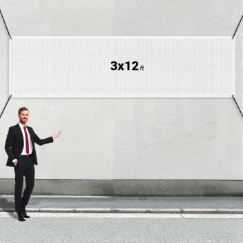 Custom 3&#039; x 12&#039; Mesh Banners