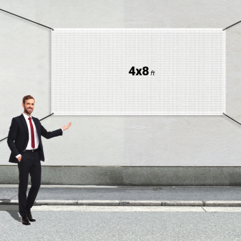 Custom 4&#039; x 8&#039; Mesh Banners
