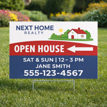 Custom 12" x 18" Yard Signs