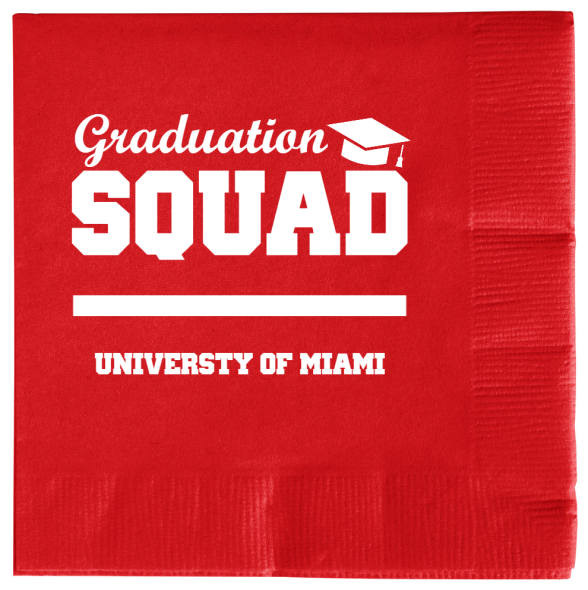 Personalized Graduation Squad Premium Napkins