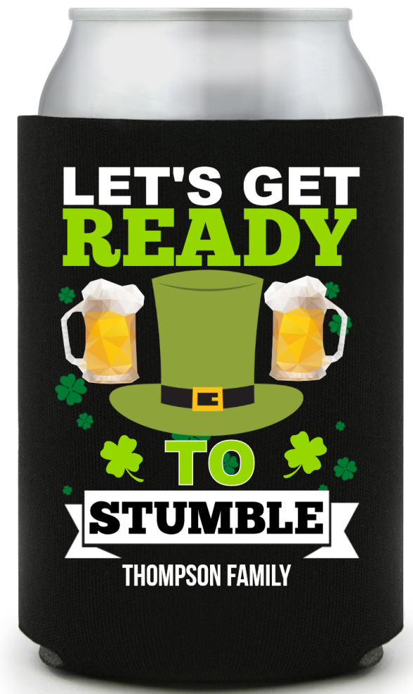 Ready To Stumble St. Patrick&rsquo;s Full Color Can Coolers