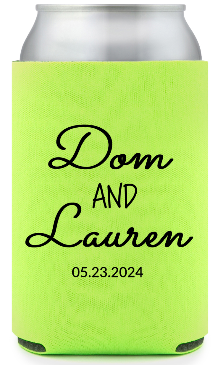 Custom I Put A Spell On You Fairytale Wedding Full Color Can Coolers