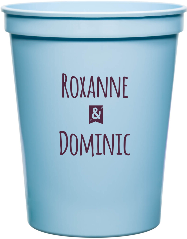 Customized I Got The Rock Engagement Stadium Cups
