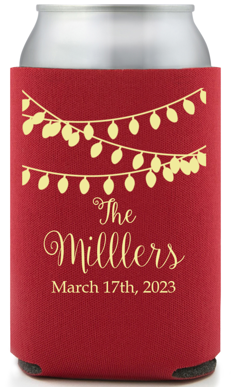 Personalized I&rsquo;ll Drink To That Wedding Full Color Can Coolers