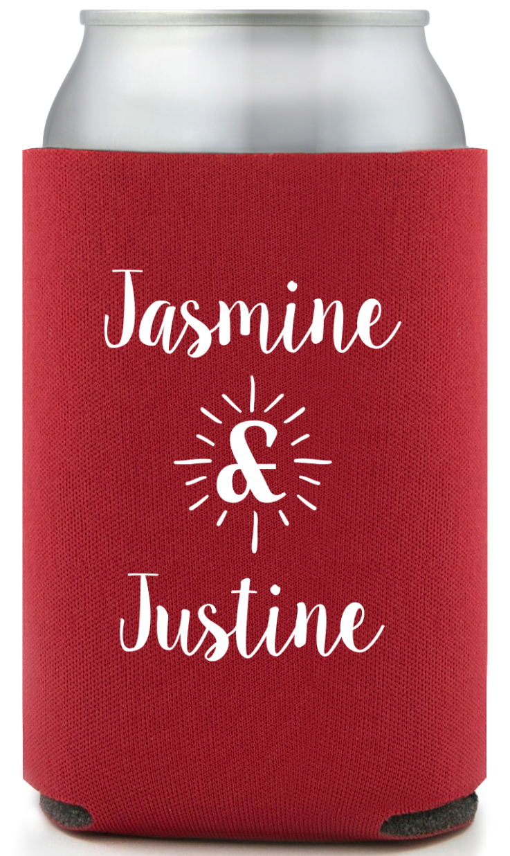 Personalized She Said Yes Engagement Full Color Can Coolers
