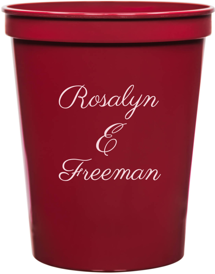 Personalized Tale As Old As Time Fairytale Wedding Stadium Cups