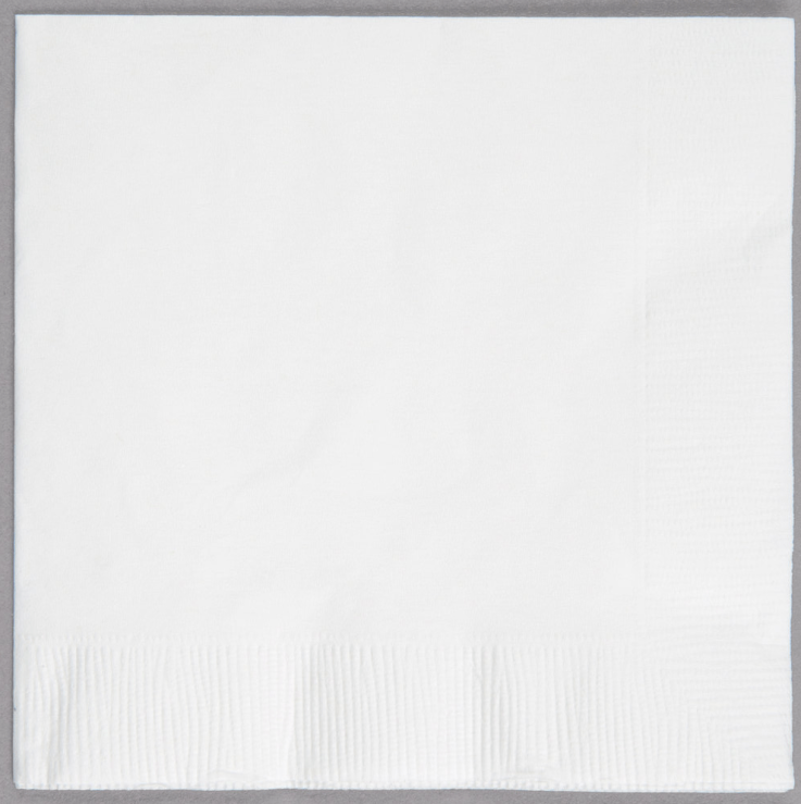 White - Custom Napkins
