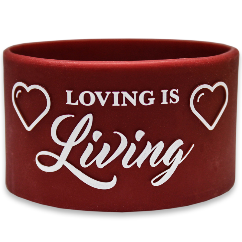 1.5 Inch Embossed Printed Wristbands