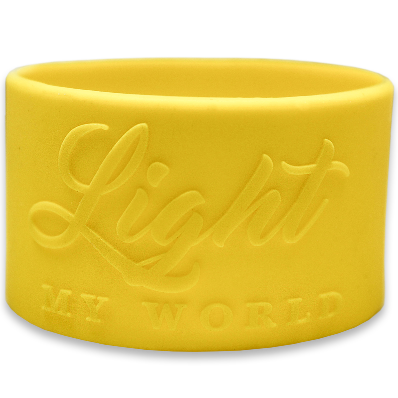 1.5 Inch Embossed Wristbands