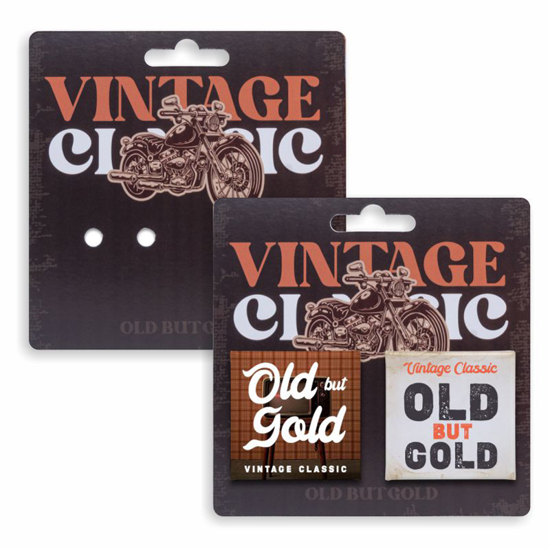 1.5" Square X 2 Button Packs