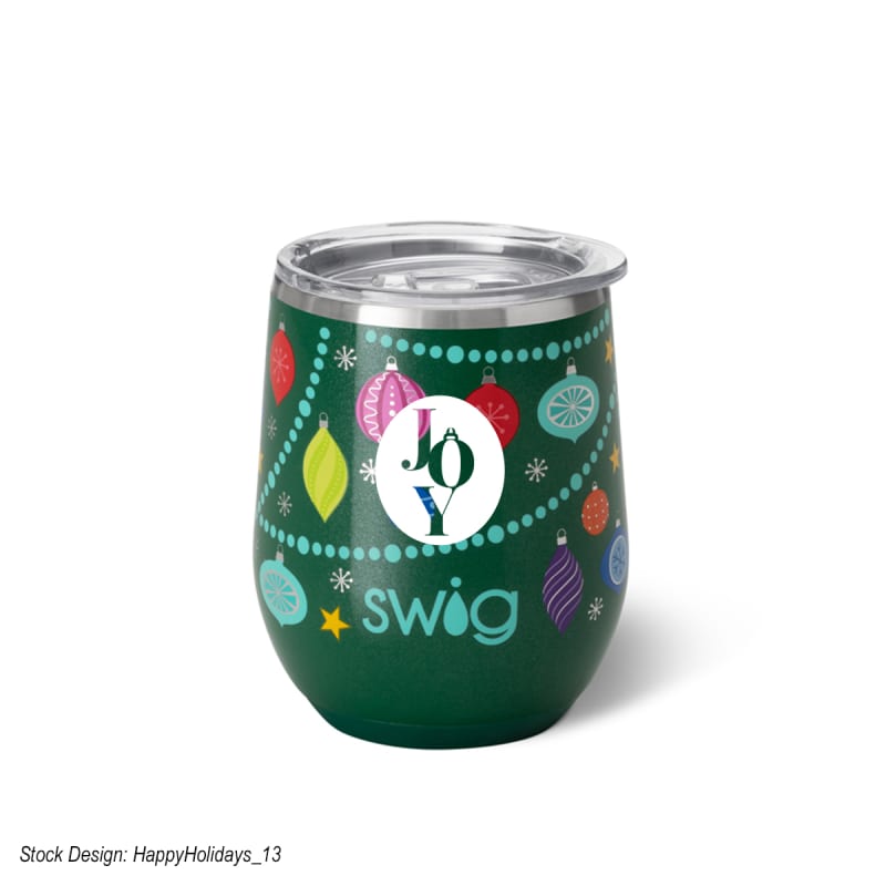 12 Oz. Swig Life™ O Christmas Tree Stainless Steel Wine Tumbler
