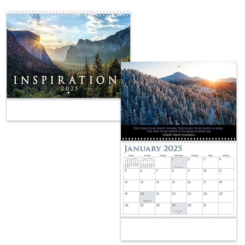 2024 Inspiration Wall Calendar - Spiral