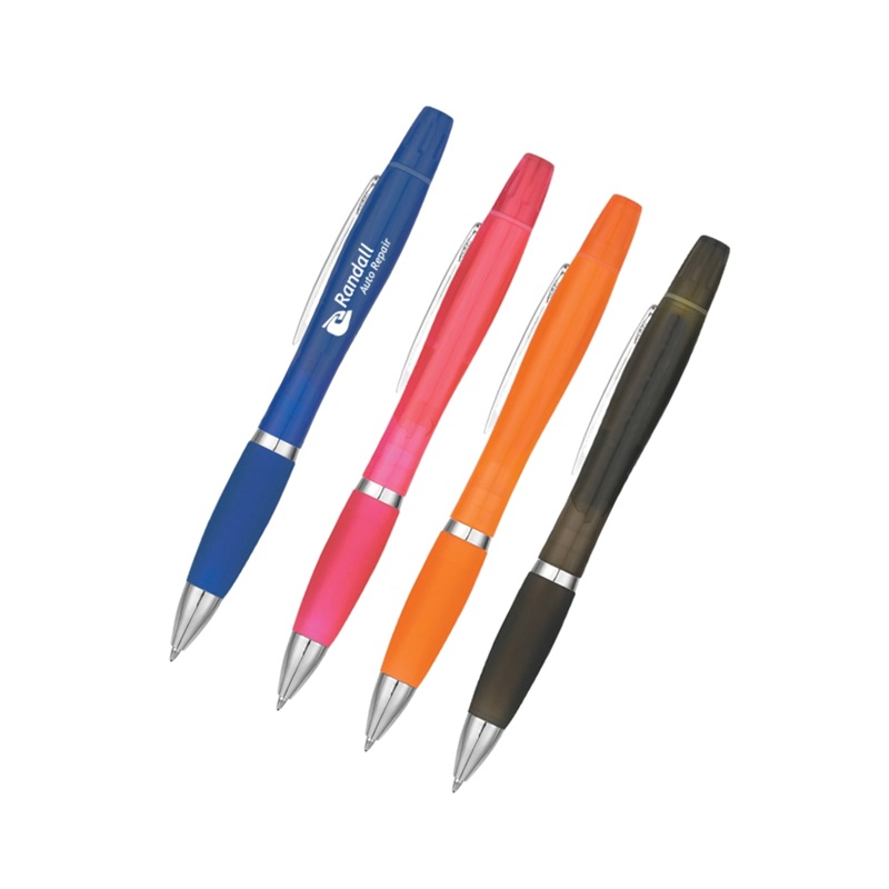 Twin-Write Pen & Highlighter With Antimicrobial Additive