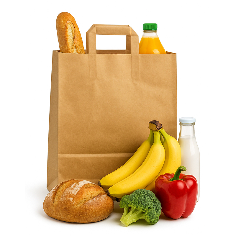 11 X 11 Inch Custom Paper Shopping Bag With Handles