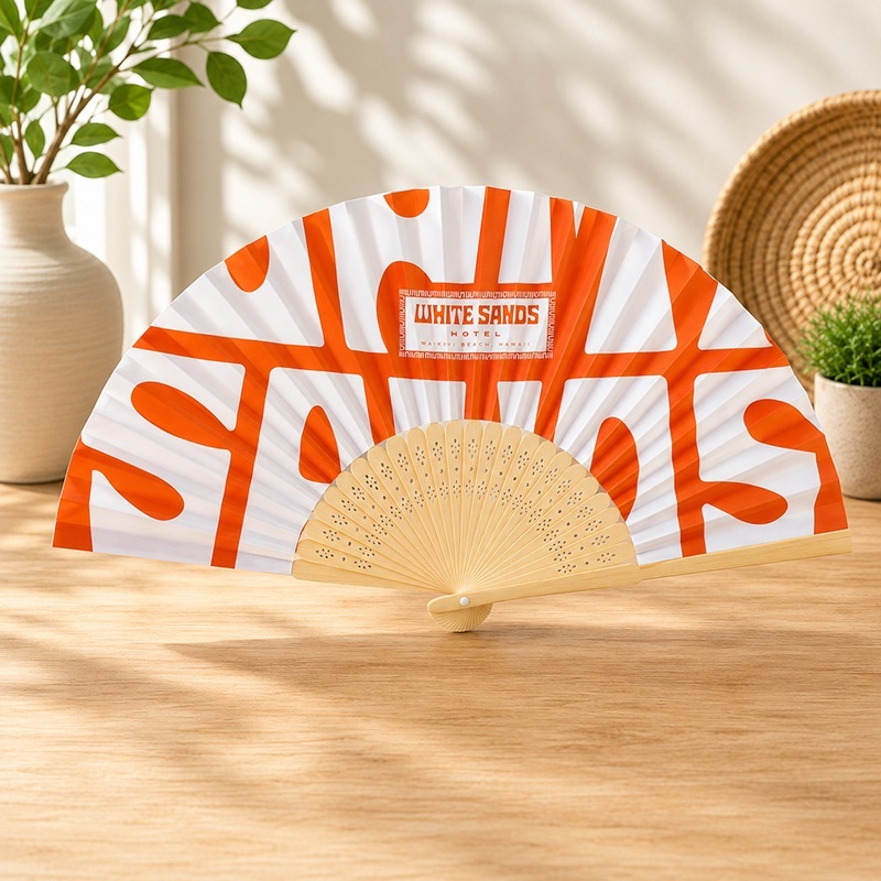 Bamboo Folding Paper Hand Fan