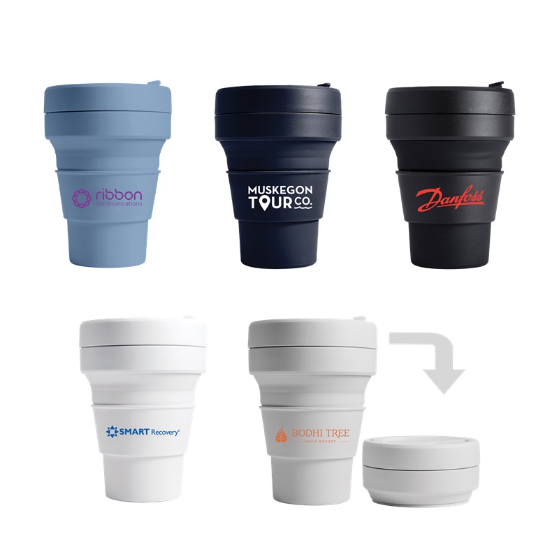 Custom Stojo 12 Oz. Collapsible Cup