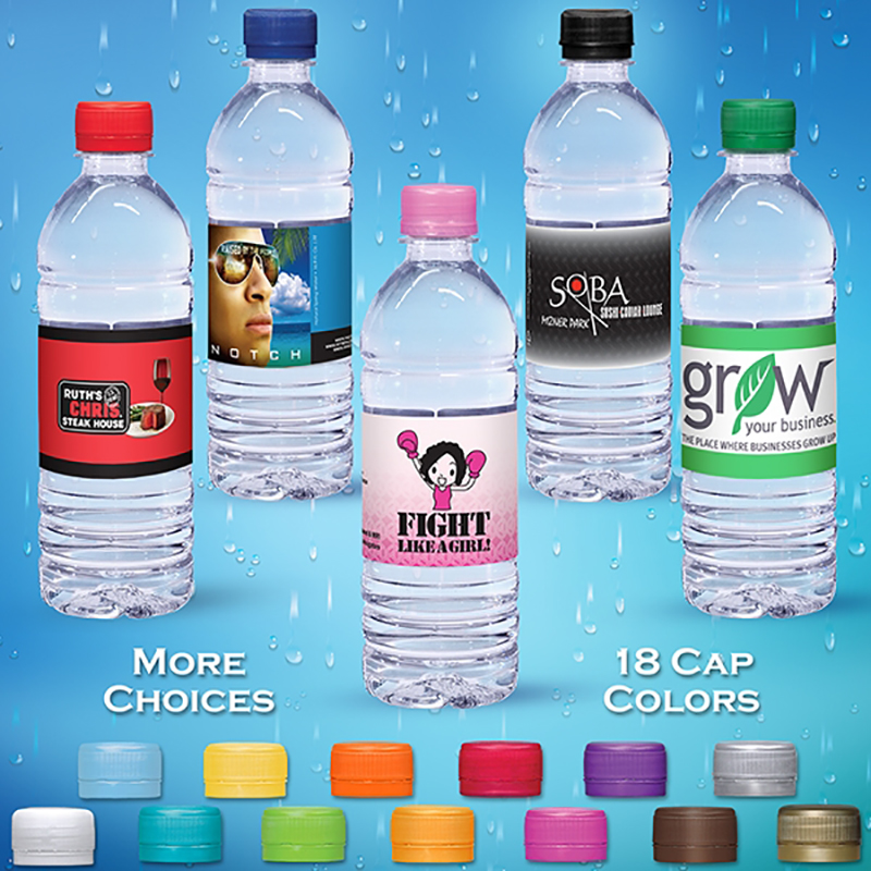 16.9 Oz. Water Bottle - Flat Cap  Water & Beverages 