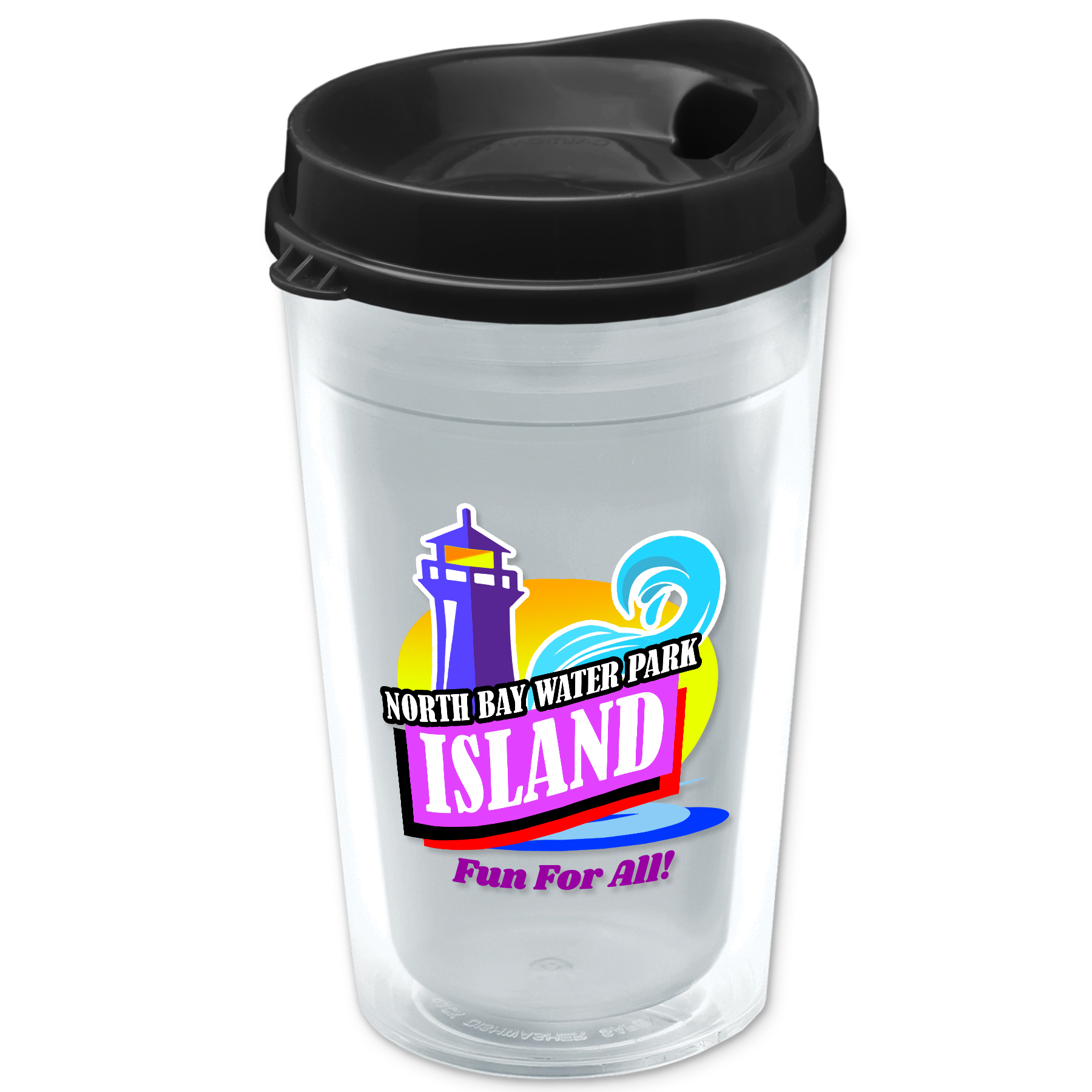 16 Oz. Double-Wall Insulated Transparent Tumbler With Auto Sip - Digital