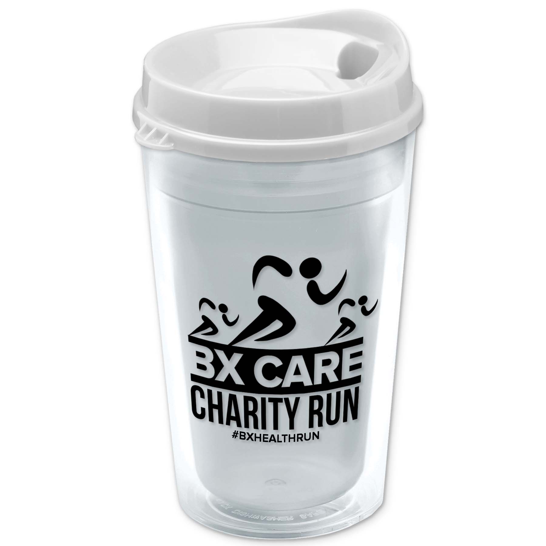 16 Oz. Double-Wall Insulated Transparent Tumbler With Auto Sip