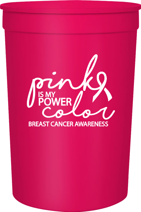 Special Events Breast Cancer Awareness Pink Is My Power Color 16oz Stadium Cups Style 123589