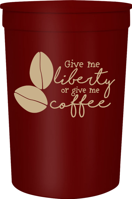 Political Give Me Liberty Or Coffee 16oz Stadium Cups Style 122633