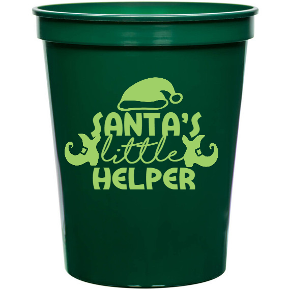 Holiday Santas Little Helper 16oz Stadium Cups Style 127325