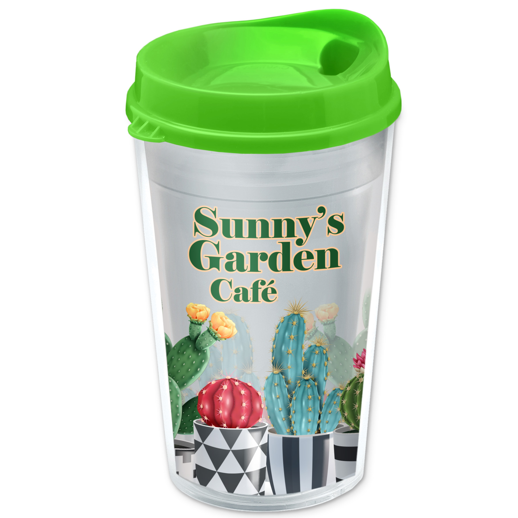 16 Oz. Transparent Sentinel Tumbler With Auto Sip And Clear Insert