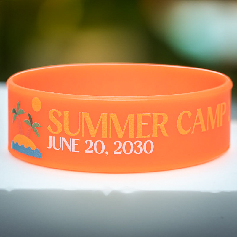 3/4 Inch Full Color Printed Wristbands
