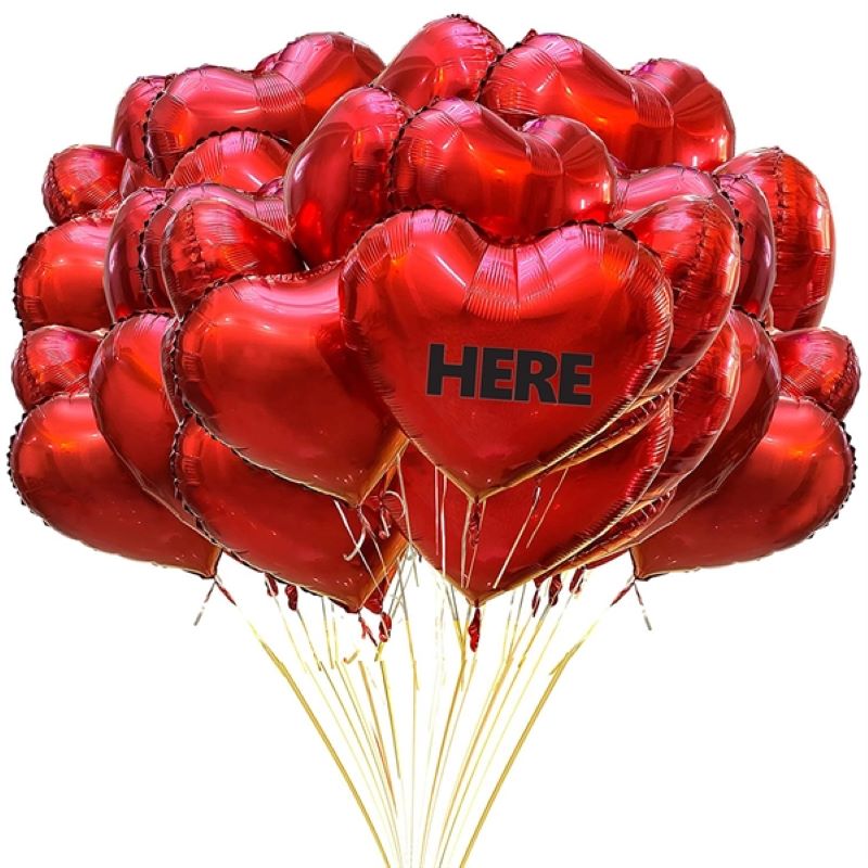 18 Inch Heart Foil Balloons