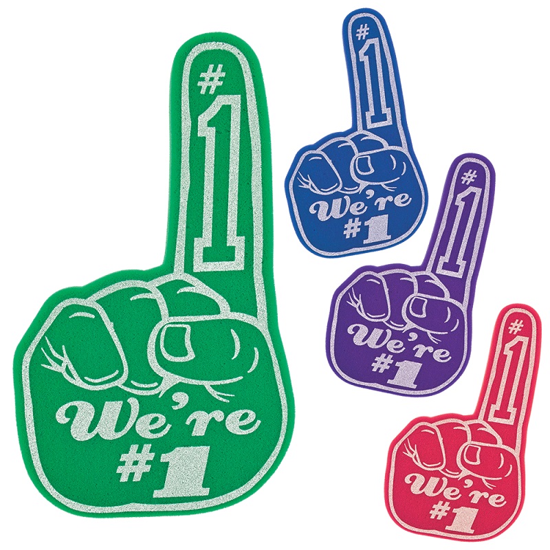 18 Inch Number One Foam Hand Mitt