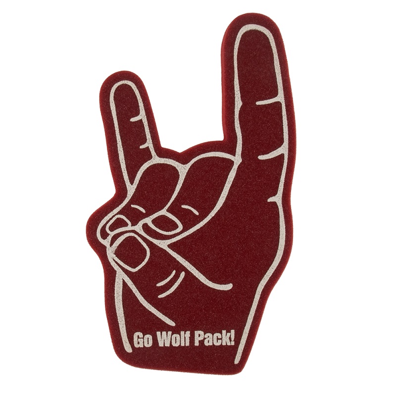 18 Inch Wolf Sign Foam Mitt