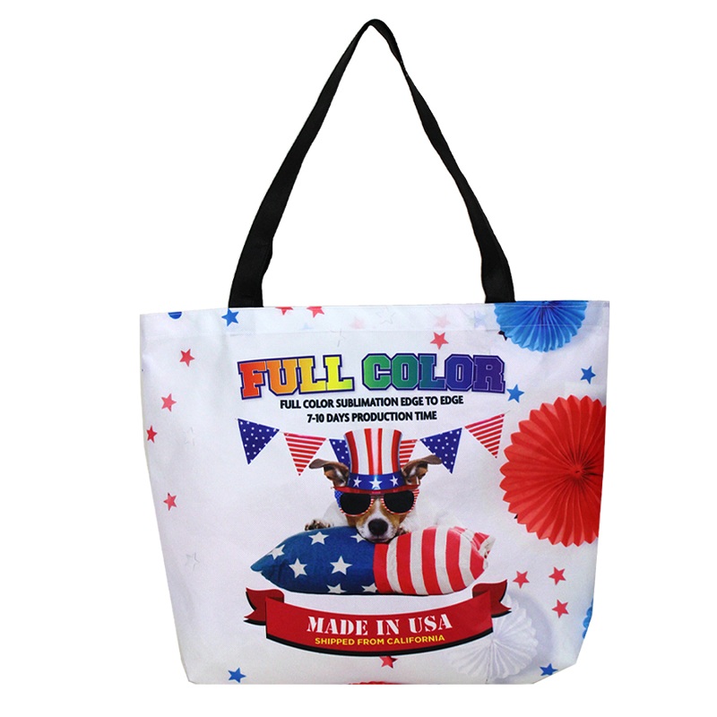 18 X 13.5 Inch TERRA PET Large Full Color Sublimation Tote Bags
