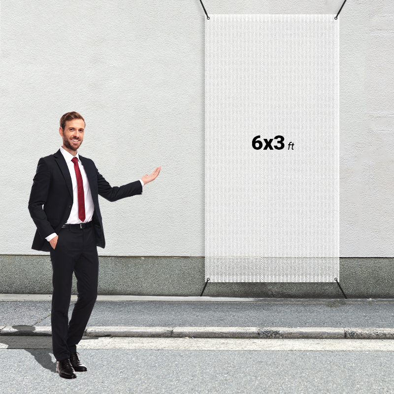 Custom 6' X 3' Mesh Banners