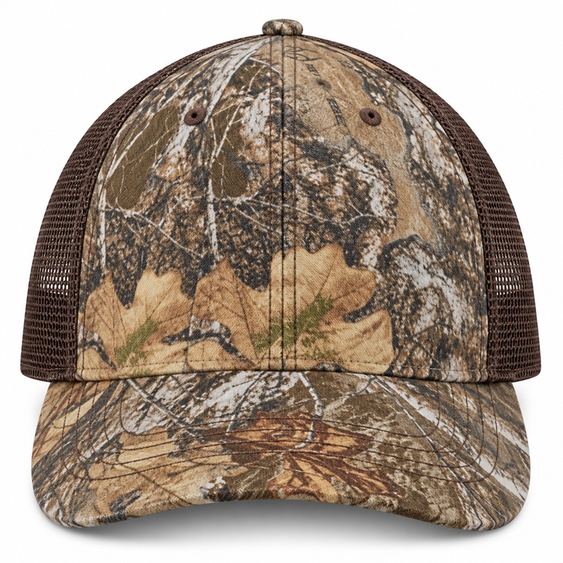 Port Authority Unstructured Camouflage Mesh Back Cap.