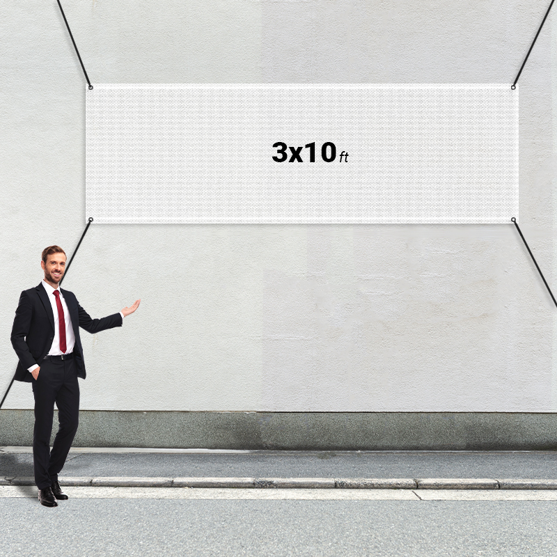 Custom 3' X 10' Mesh Banners