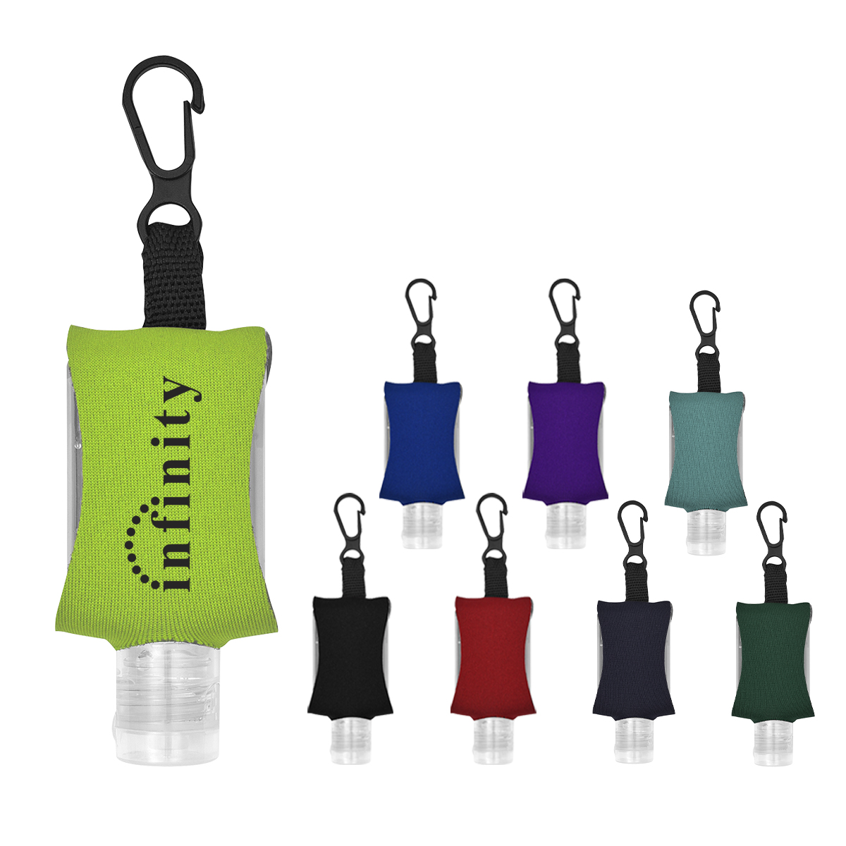 1 Oz. Hand Sanitizer With Eva Case And Clip