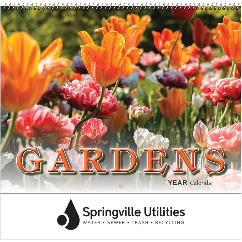 2024 Gardens Wall Calendar Spiral Calendars
