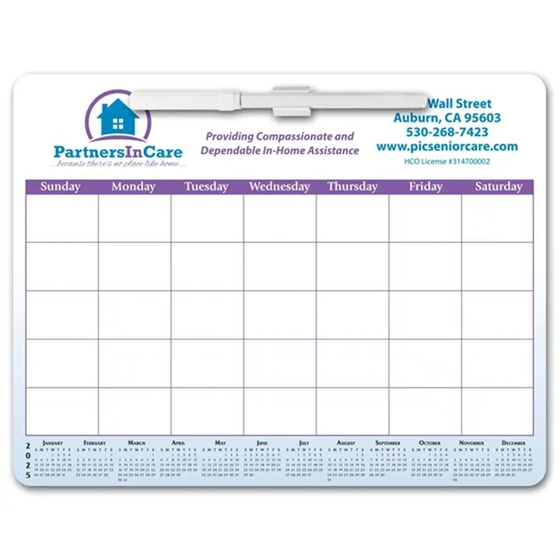 Memo Board Calendar W/ Mag