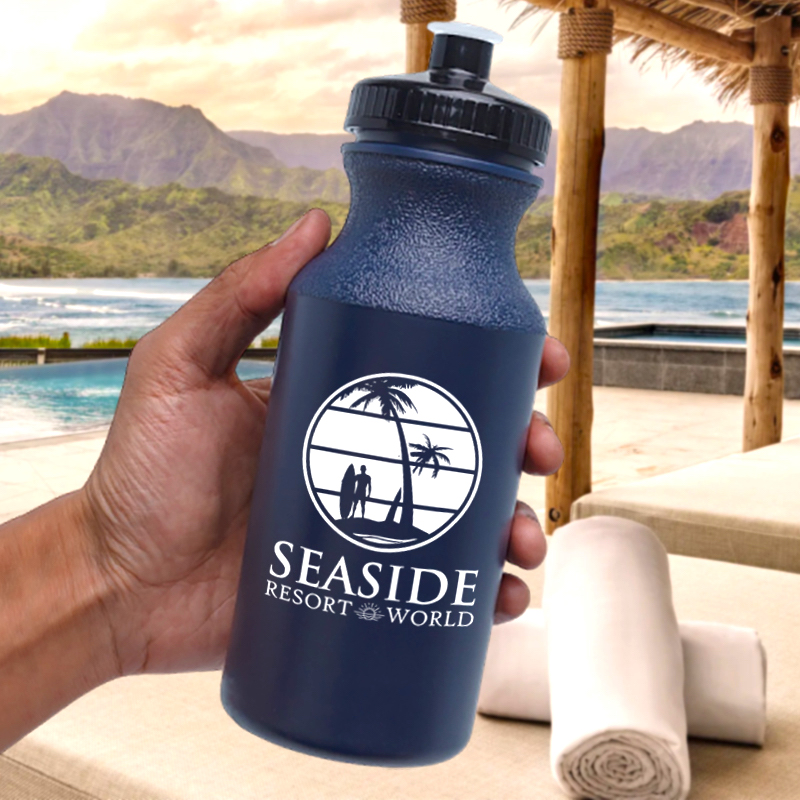 20 Oz Push Cap Sports Water Bottles