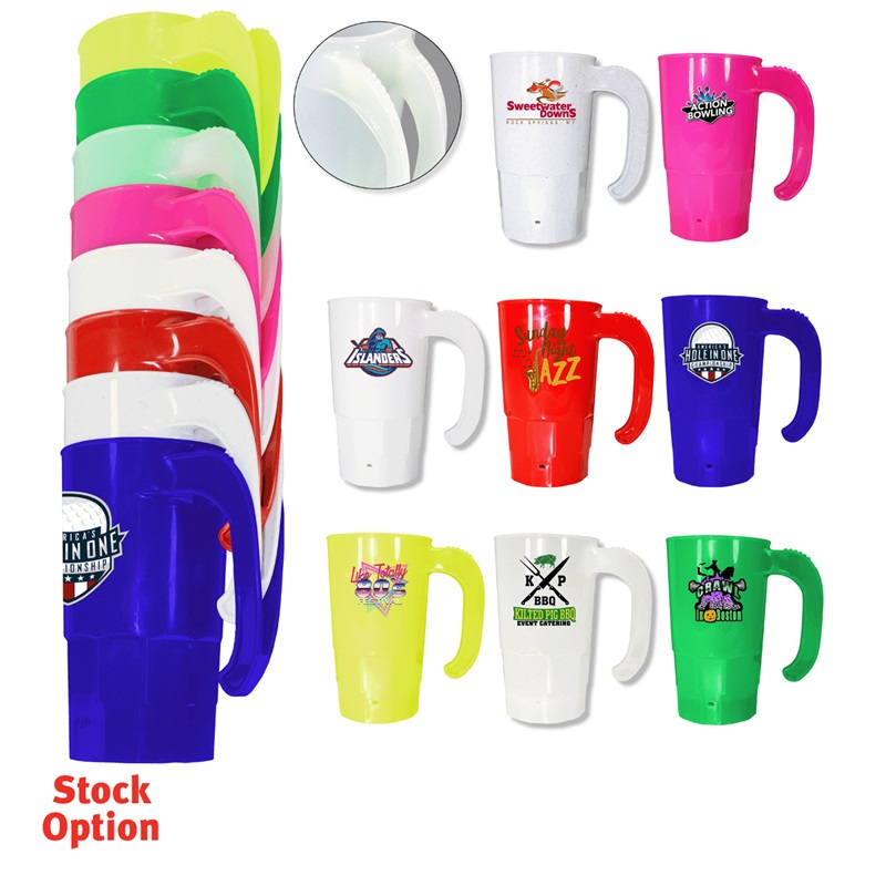 20 Oz. Full Color Digital Stackable Beer Stein - One Side Printing