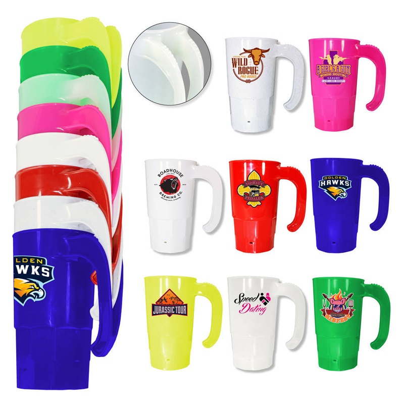 20 Oz. Full Color Digital Stackable Beer Stein - Two Side Printing