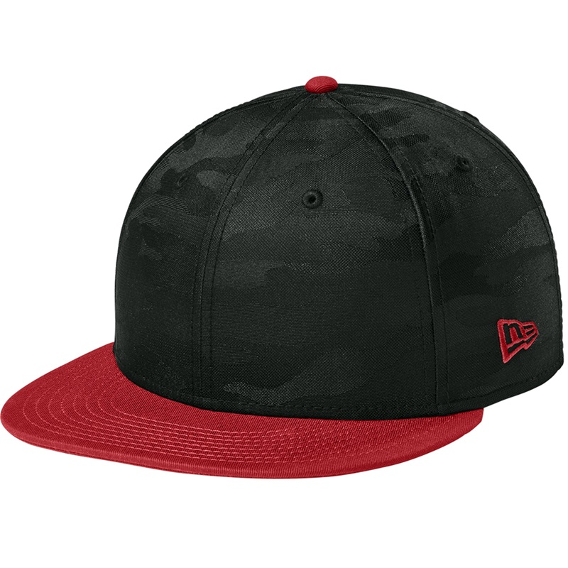 New Era Camo Flat Bill Snapback Cap