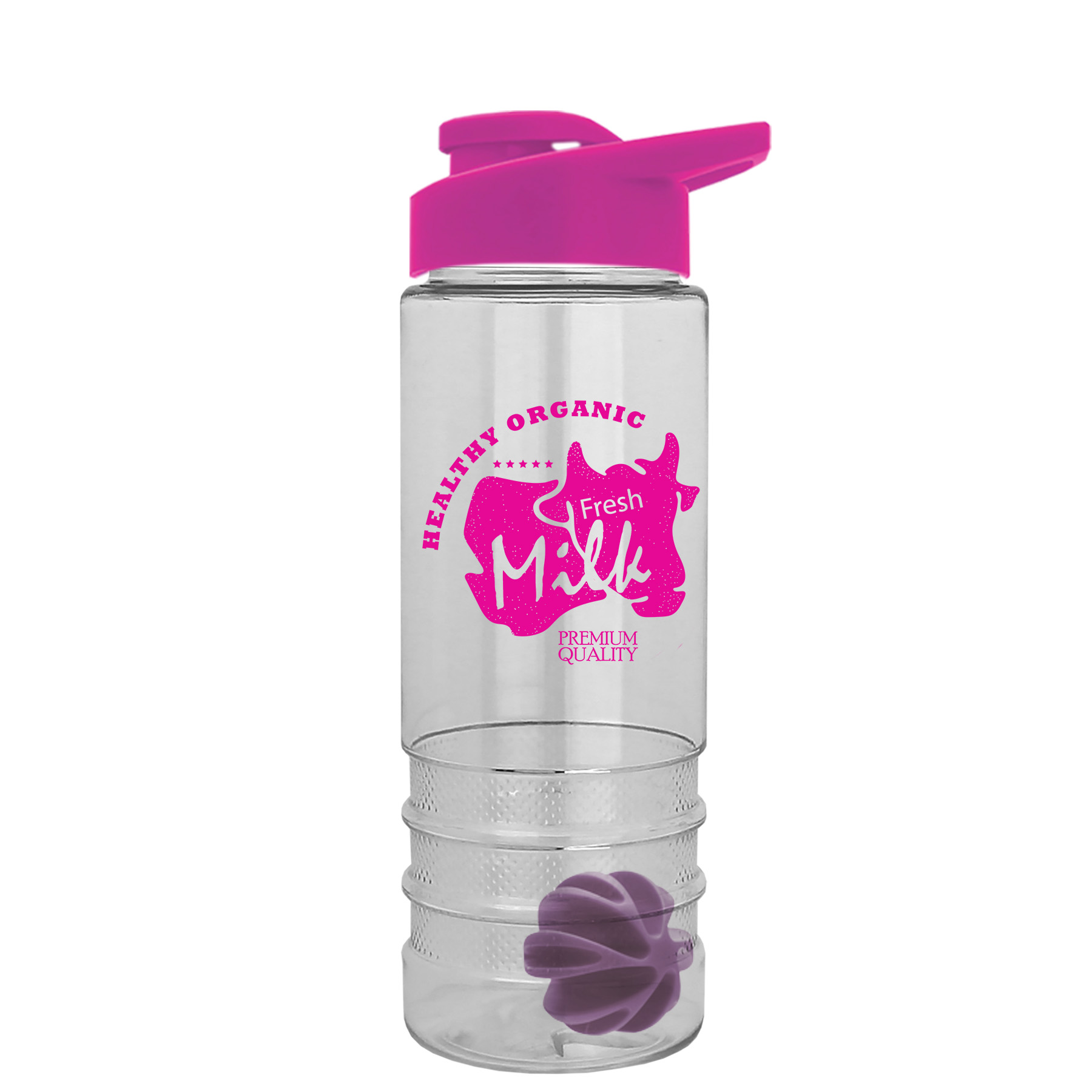 24 Oz. Salute Shaker Bottle With Drink-Thru